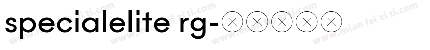 specialelite rg字体转换